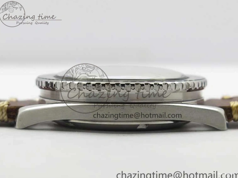 1219 Vintage Seamaster 300 No Date SS B12 Black Dial On Brown Leather Strap A2836 (Free Nylon Strap) Comfortable 7912